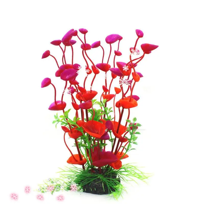 

1 Pcs Artificial Aquatic Plants Big Aquarium Plants Used for Aquarium Simulation Plastic Plants Quality fish tank decoration