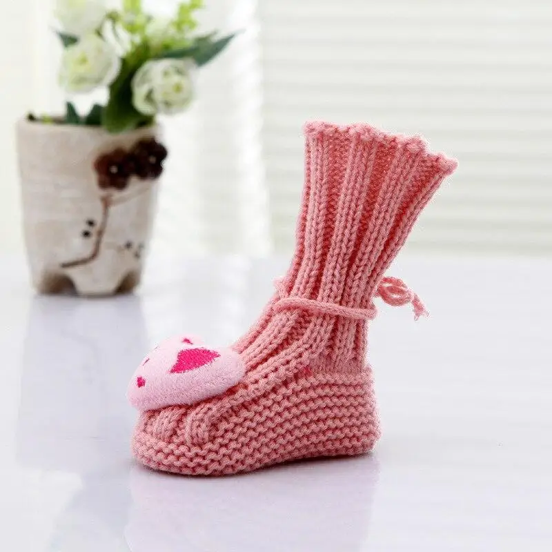 

Newborn Baby Soft Cute Infant Knitted Socks Girls Boys Baby Cotton Socks Warm Floor Cotton Cartoon Doll Thickening Sock Toddler