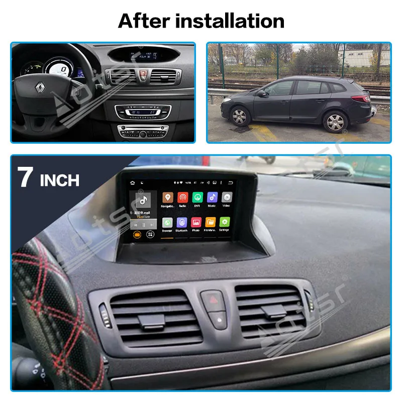 

64G For Renault Megane 3 Fluence 2009-2015 Car DVD Multimedia Radio Player Stereo Auto Audio Android Recorder GPS Navi Head Unit
