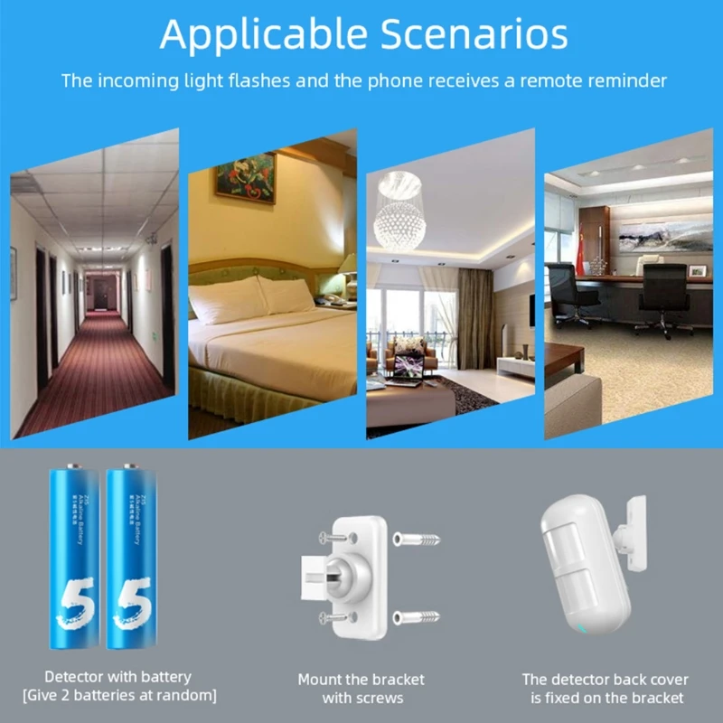 

Anti-burglar Thief PIR Motion Sensor Detector Wireless WiFi PIR Sensor Infrared Detector Security Alarm Tuya Smart Life