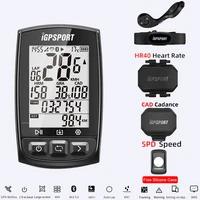 I GPS-порт IGS50S велосипедный компьютер BLE5.0 ANT + беспроводной Велосипедный Секундомер Водонепроницаемый GPS BeiDou датчик сердечного ритма велосипе...