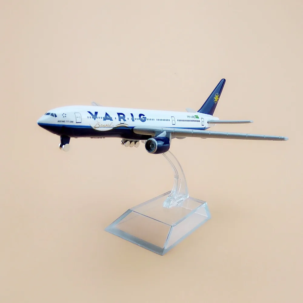 Модель самолета из металлического сплава авиационная модель авиакомпании VARIG B777