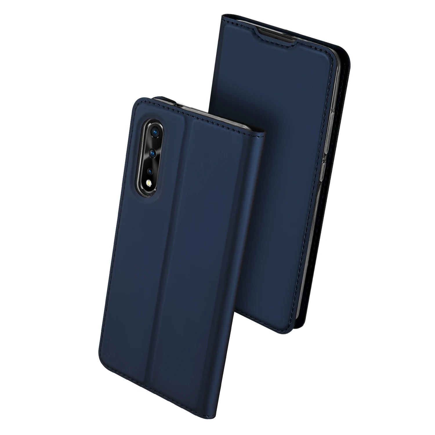 ДЛЯ Vivo IQOO Neo флип чехол 6,38 дюймов Роскошный кожаный бумажник-книжка чехол Vivo V17 Neo Y7S Z5 Z1x S1 чехол Coque fundas Etui Hoesje - Цвет: Blue