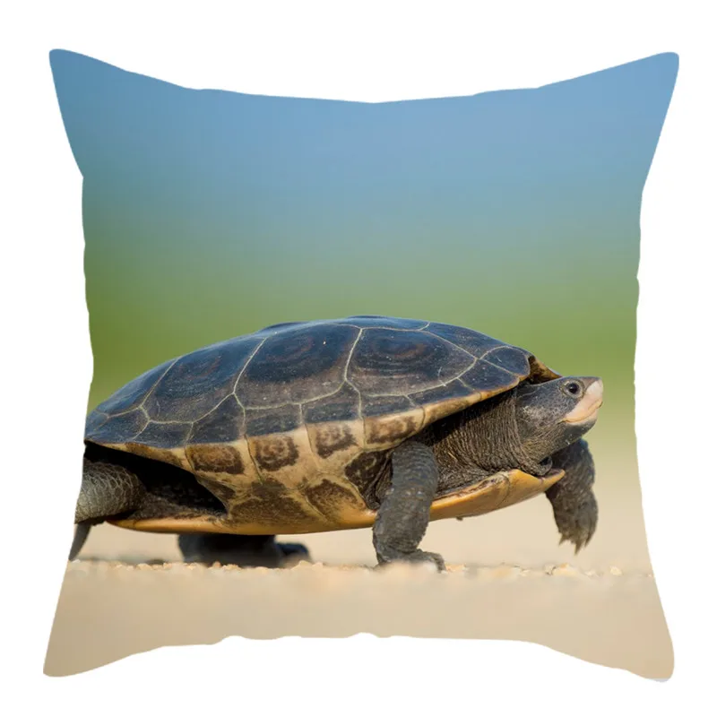 

Fuwatacchi Fishes Jellyfish Pillow Cover Sea Animals Cushion Cover For Sofa Car Home Decor Pillows Polyester Pillowcases 45*45cm