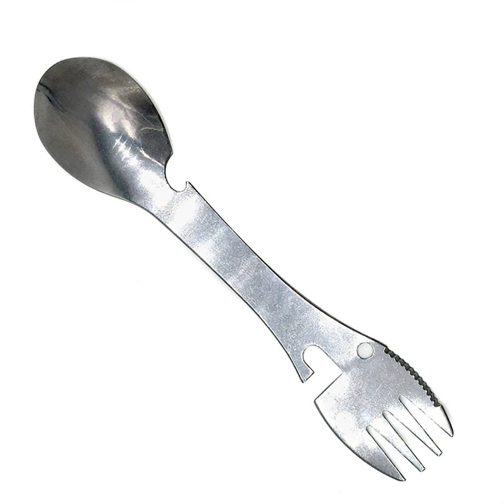 5 в 1 инструмент для выживания на природе вилка резак ложка бутылка/консервный нож