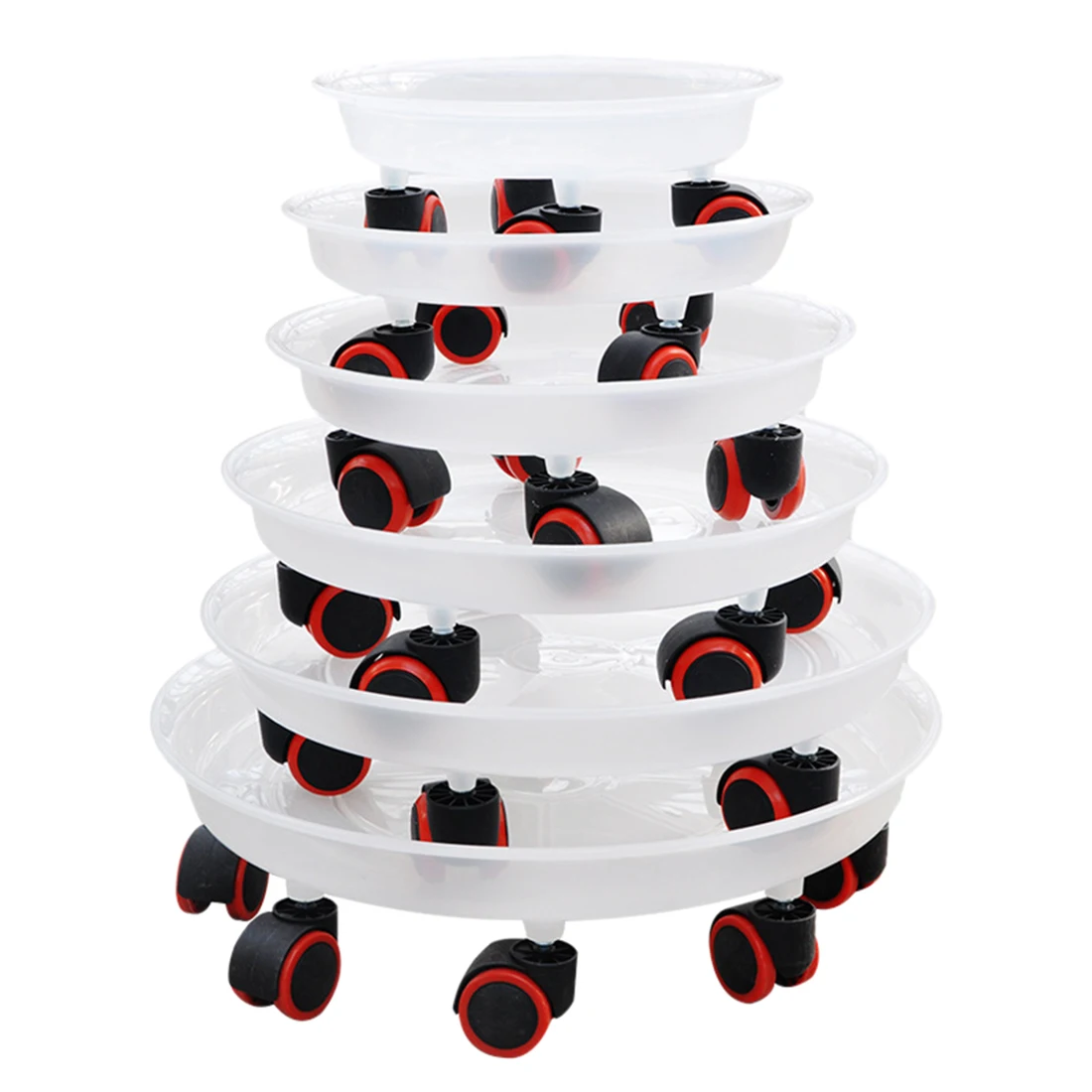 1 шт. съемный поднос для хранения воды растений с роликами тележка суккулентных