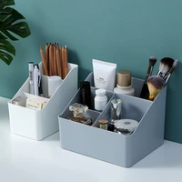 plastic desktop sundries storage makeup organizer cosmetic makeup brush storage case home office bathroom storage box