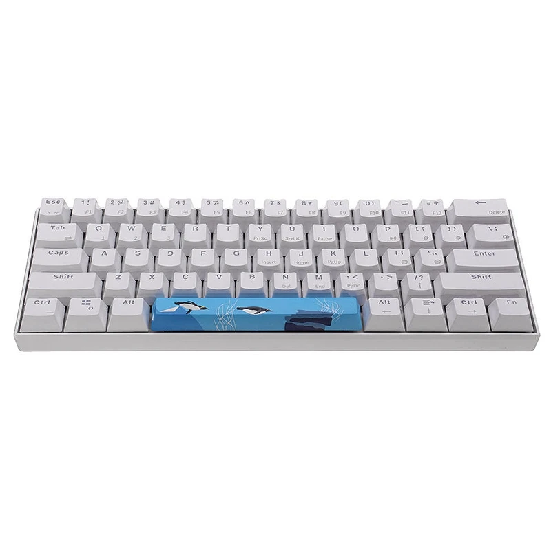 PBT Space Keycaps механическая клавиатура DIY Keycap(6.25U Keycap) Океанский пингвин|Клавиатуры| |