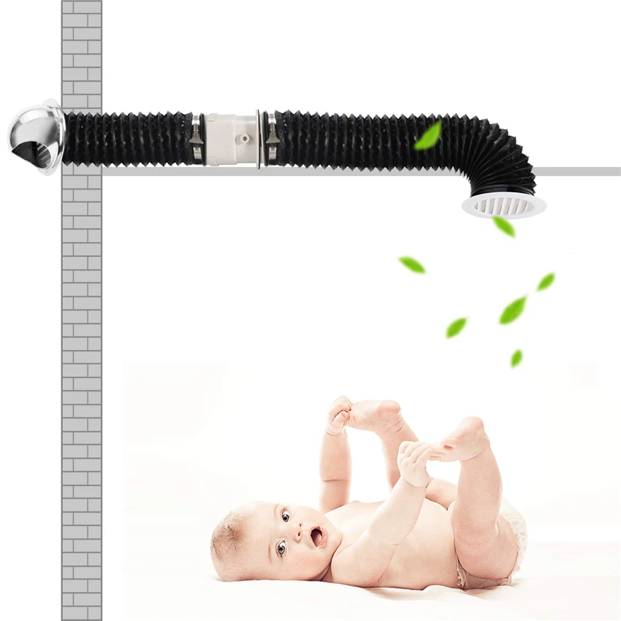 75 мм Пластик рядный канальный вентилятор разъем вентиляционная труба выхлопной