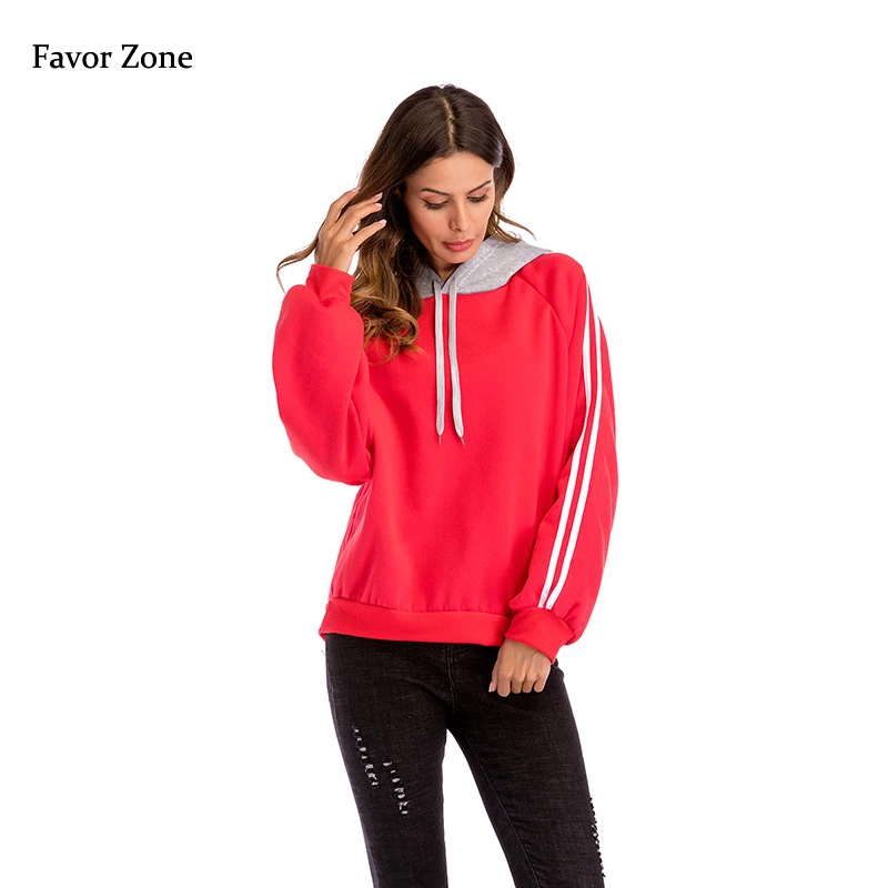 Корейский стиль толстовки свитшоты для женщин пэчворк цветной Повседневный