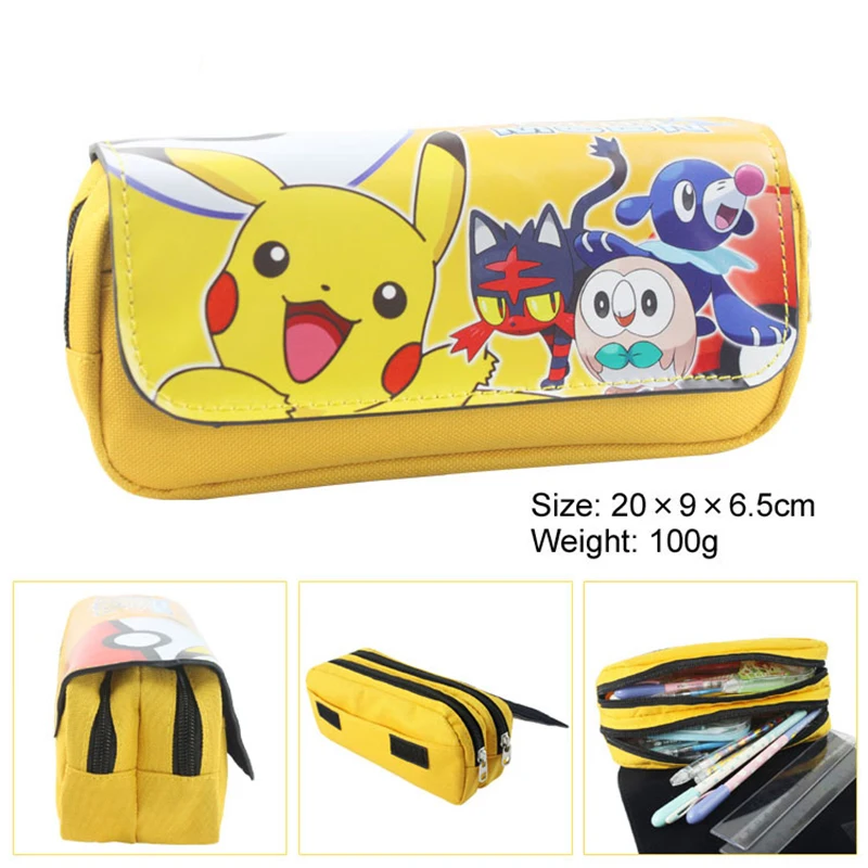Мультфильм для девочек мальчиков симпатичный футляр карандашей Pokemon pencilcase бутик
