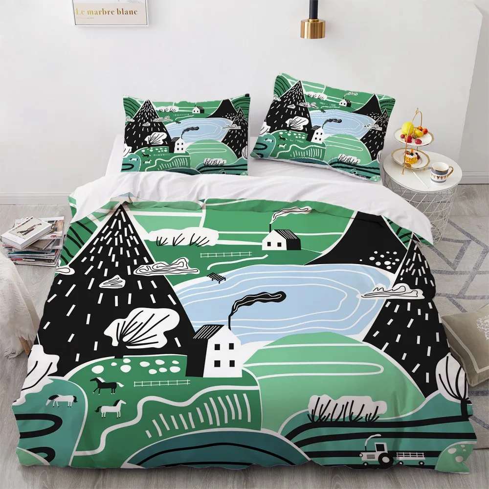 

3D Quilt Covers Pillow Shams Duvet Cover Sets Comforter Shell Bedclothes Full Twin Double European Style Bed Linens