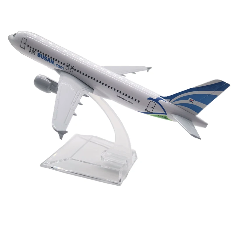 

16CM A380 BUSAN AIRLINES METAL ALLOY MODEL PLANE AIRCRAFT TOY WHEELS AIRPLANE BIRTHDAY GIFT COLLECTION DESK TOY