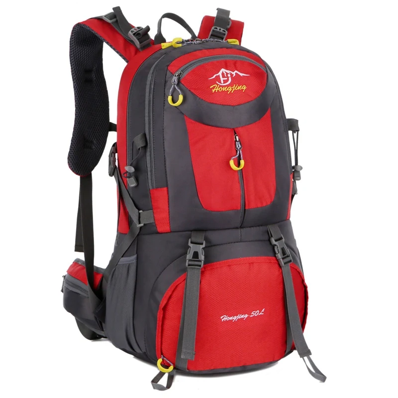 Red 40/50/60L большой Ёмкость Пеший Туризм рюкзак Для мужчин Для женщин уличные горные ботинки для скалолазания, спортивный рюкзак, рюкзак для отдыха и путешествий - Цвет: Red