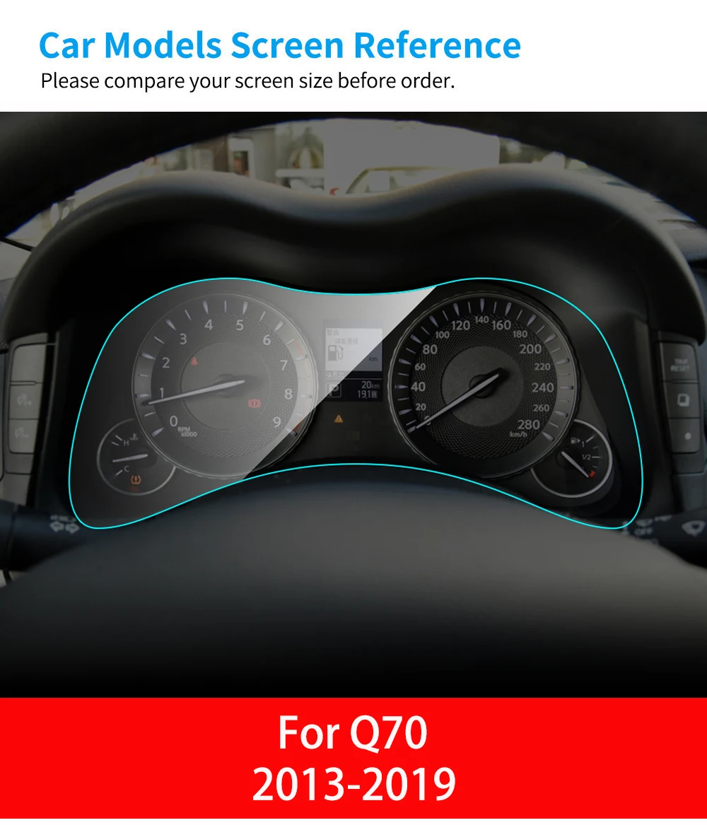 Для Infiniti Q70 2013- внутренняя Автомобильная приборная панель, Защитная пленка для приборной панели, автомобильные аксессуары