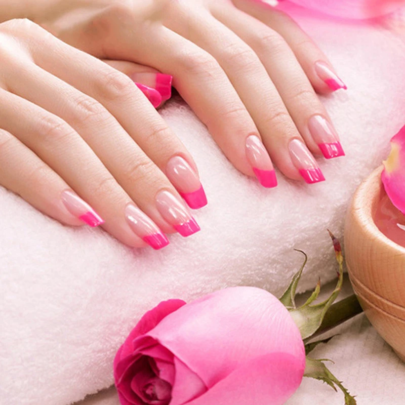 

Wholesale 600-3000pcs False Nail Tips Acrylic False Nail Extension Tips for Nails Design Manicure Clear Tips Fake Nail Art