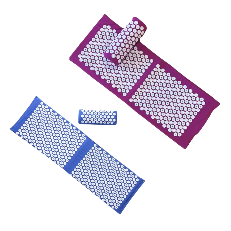

Large Spike Acupressure Mat Massage Mat and Pillow Yoga Acupuncture Cushion Relieve Muscle Pain Body Massage Mat