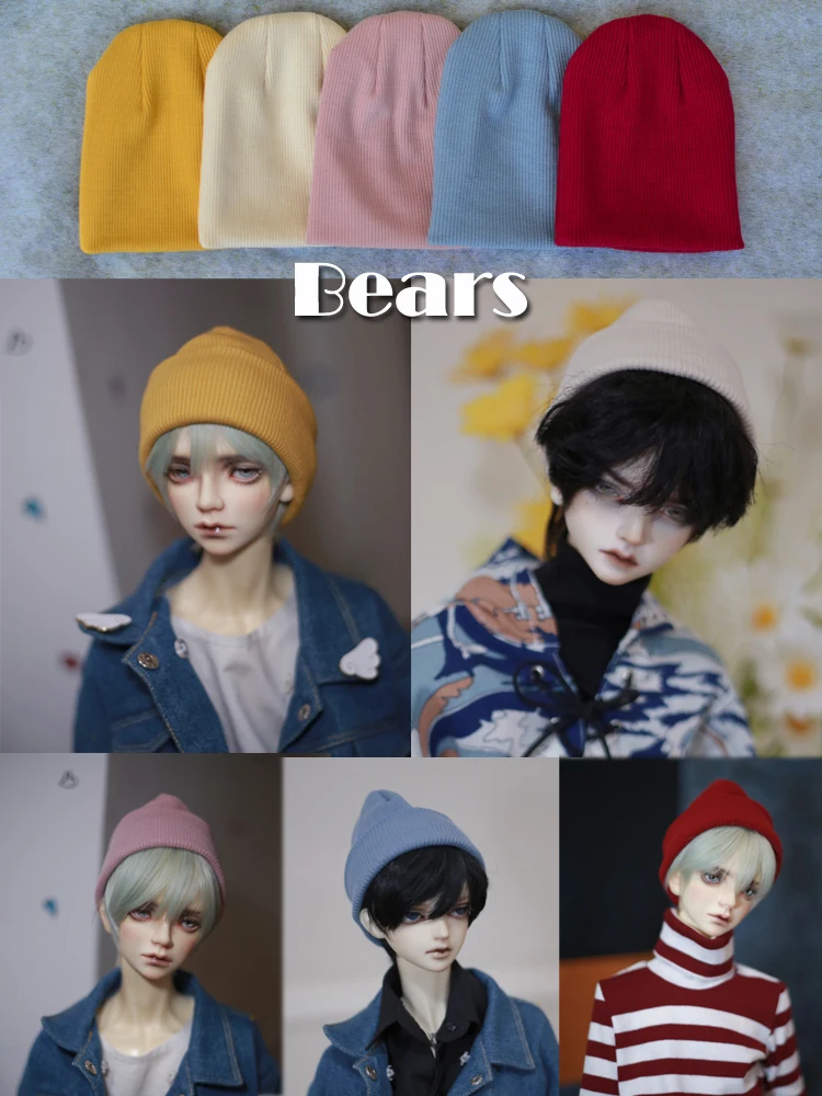 

BJD doll hat caps all-match Wool Threaded cap for 1/3 1/4 BJD SD DD MSD MDD SD13 SD17 Uncle doll caps bjd hats doll accessories