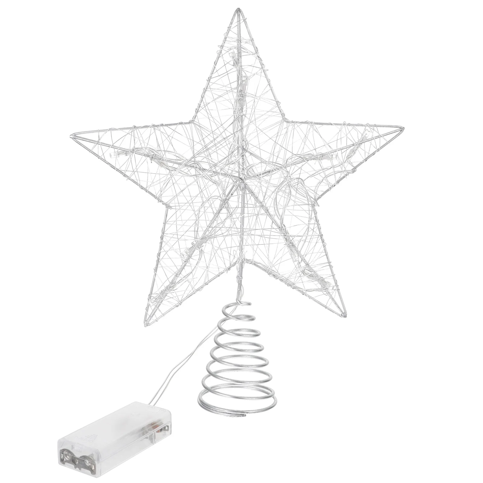 

1pc Christmas Tree Decoration Topper Lighted LED Star Xmas Tree Topper