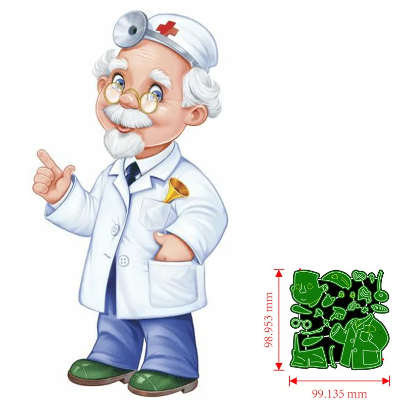 

Металлические штампы врачи DIY Скрапбукинг Декоративные бумажные карточки ремесло тиснение