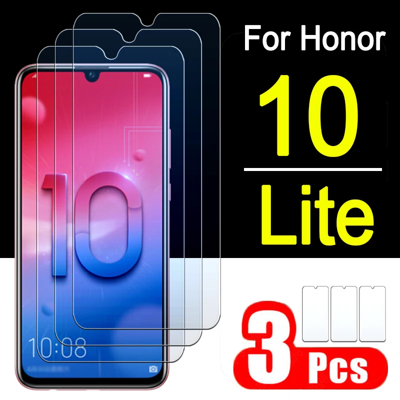 3 шт. легкое Защитное стекло для honor 10 lite 10 lite для Huawei honor 10 lite бронированное Защитное стекло для экрана из закаленного стекла