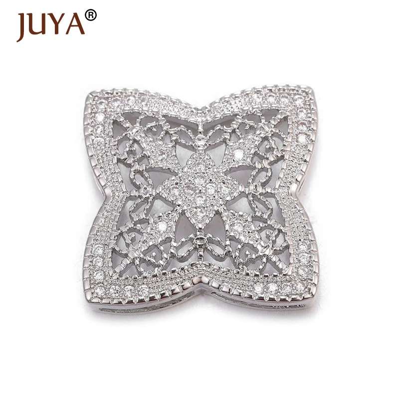

JUYA Jewelry Making Supplies Flower Charm Connector Accessories For DIY Bracelets Necklaces Earrings Components