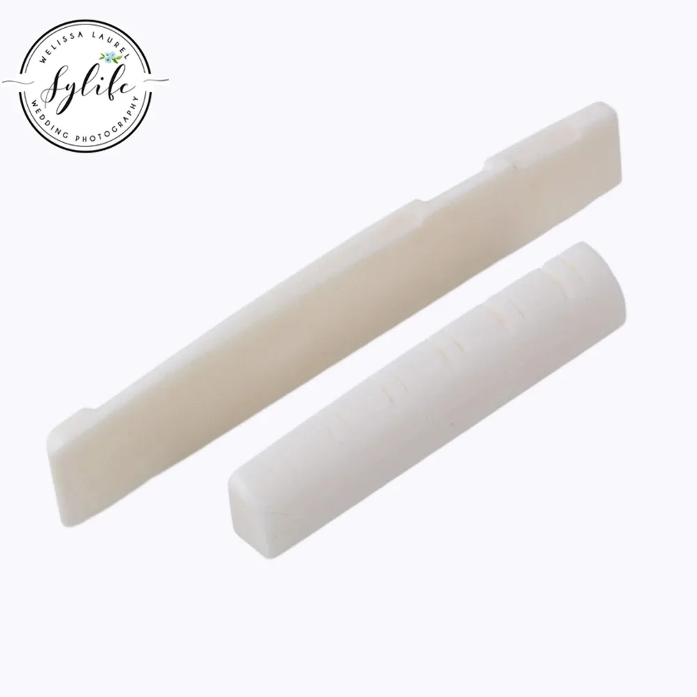 

Bone Bridge Saddle And Nut For 12 String Acoustic Guitar