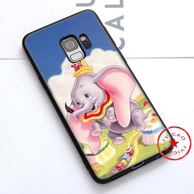 Мягкий чехол IYICAO Dumbo для samsung Galaxy S10e S10 S9 S8 Note 8 9 10 Plus S6 S7 Edge TPU |