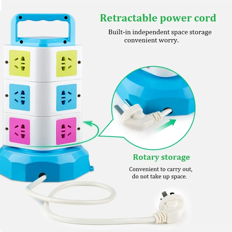 Штепсельная Вилка австралийского стандарта вертикального типа пролонгации