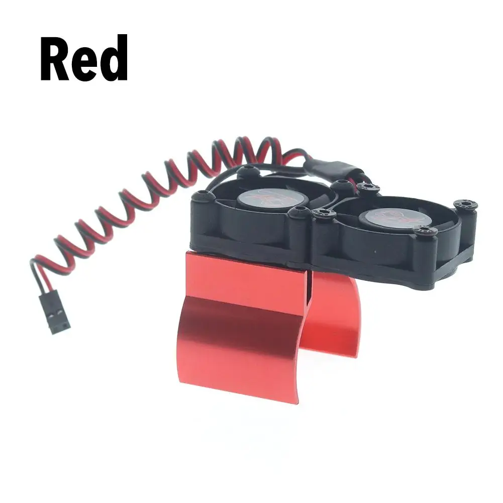 

Remote Control Car Motor Double Cooling Fan 36MM Aluminum Alloy Heat Sink with Thermal Sensor for Tamiya Axial SCX10 D90 550 540
