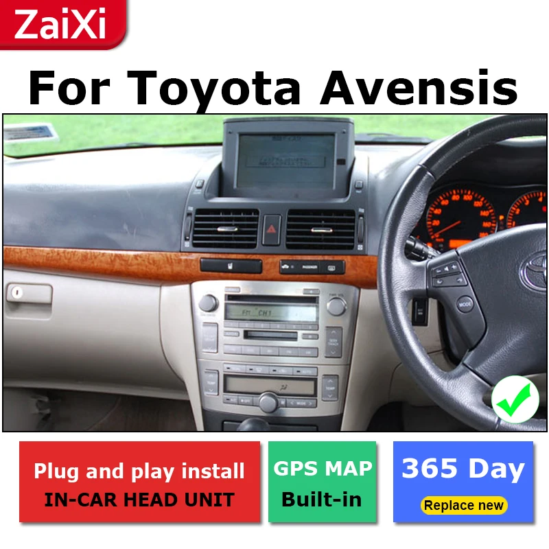 ZaiXi 2Din мультимедийный плеер для Toyota Avensis 2003 ~ 2009 Android радио GPS навигация IPS экран HiFi Wi