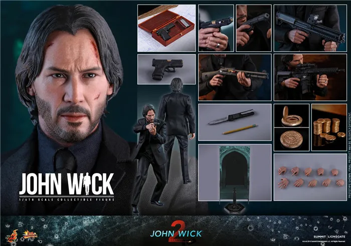 Colelctible HOTTOYS 1/6 весы John Wick Chapter 2 Полный набор 12 дюймов фигурка модель для фанатов подарки
