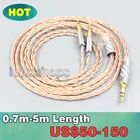 Посеребренный защитный коаксиальный кабель OCC для наушников Hifiman HE560 HE-350 HE1000 V2, разъем 2,5 мм, LN007173