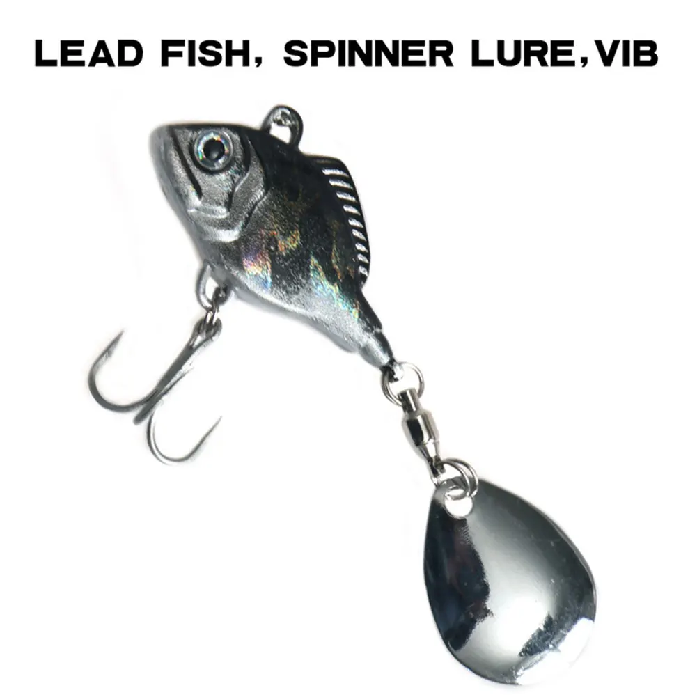 1 шт. рыбы Тип для VIB рыбалки искусственные приманки 18 г 7 4 см блестки рыболовных