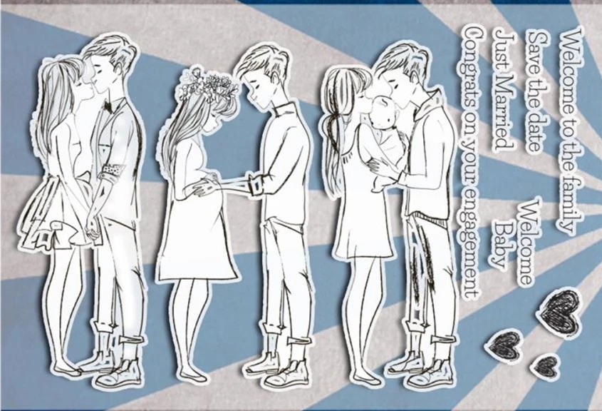 Фотоальбом для беременных скрапбукинга из прозрачной силиконовой резины DIY