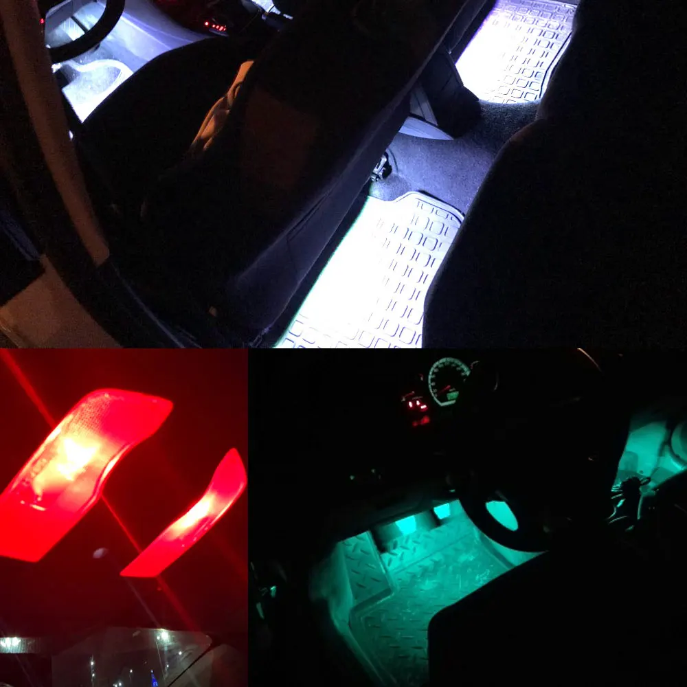 2X T10 W5W 24smd пульт дистанционного управления Rgb карта Светодиодная панель авто