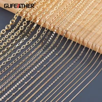 gufeather c65diy chainpass reachnickel free18k gold platedcopperhandmade chaindiy bracelet necklacejewelry making3mlot