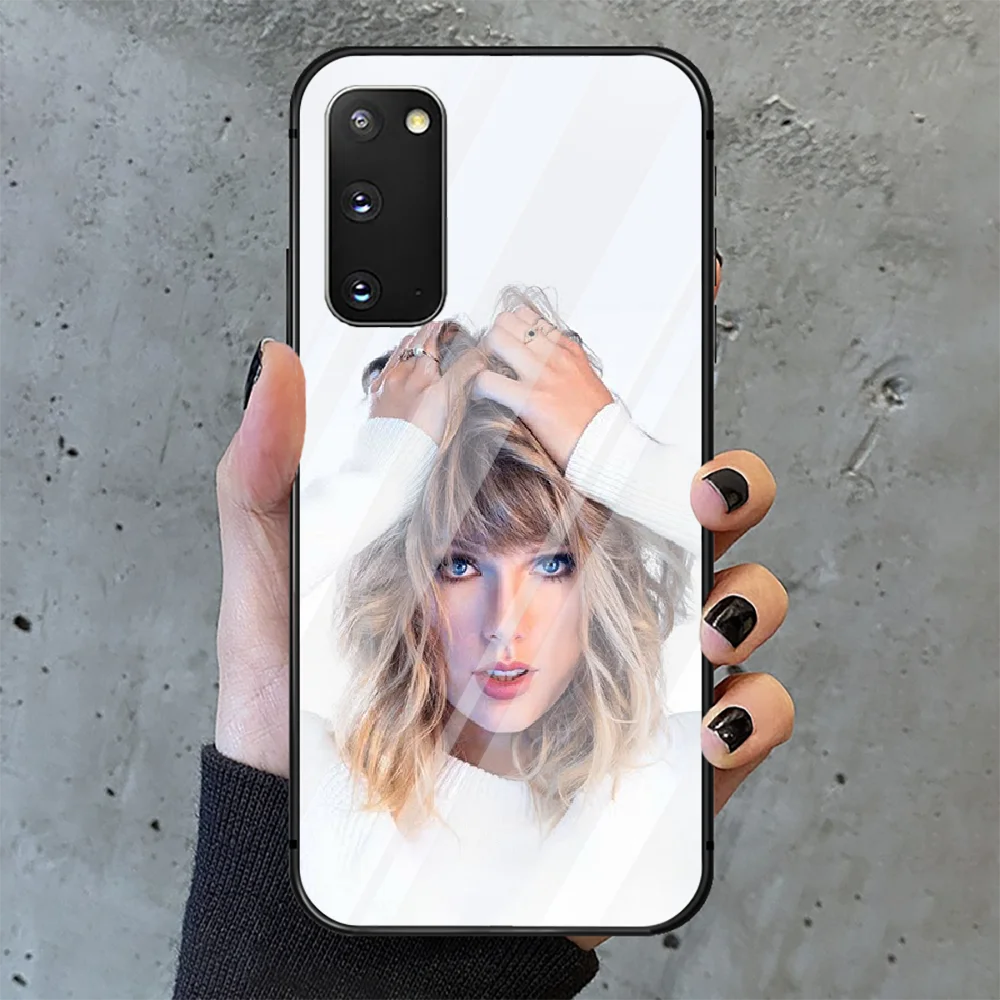 

Singer Swift-Taylor Folklore Phone Tempered Glass Case Cover for Samsung Galaxy A M 12 20 21 30 31 40 50 51 52 70 71 72 E S Soft
