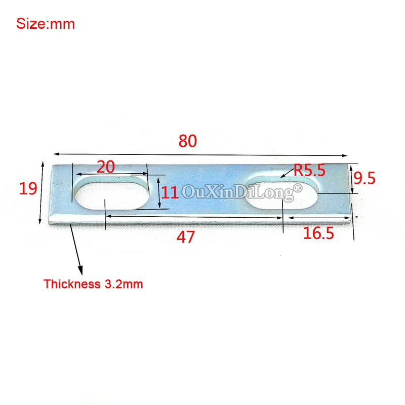Дизайн 50 шт Металлические Прямые плоские угловые скобки сборка мебели рама с