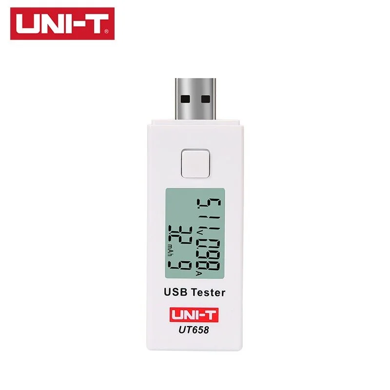 UNI T UT658 USB Тестер DC Цифровой вольтметр измеритель напряжения тока Амперметр