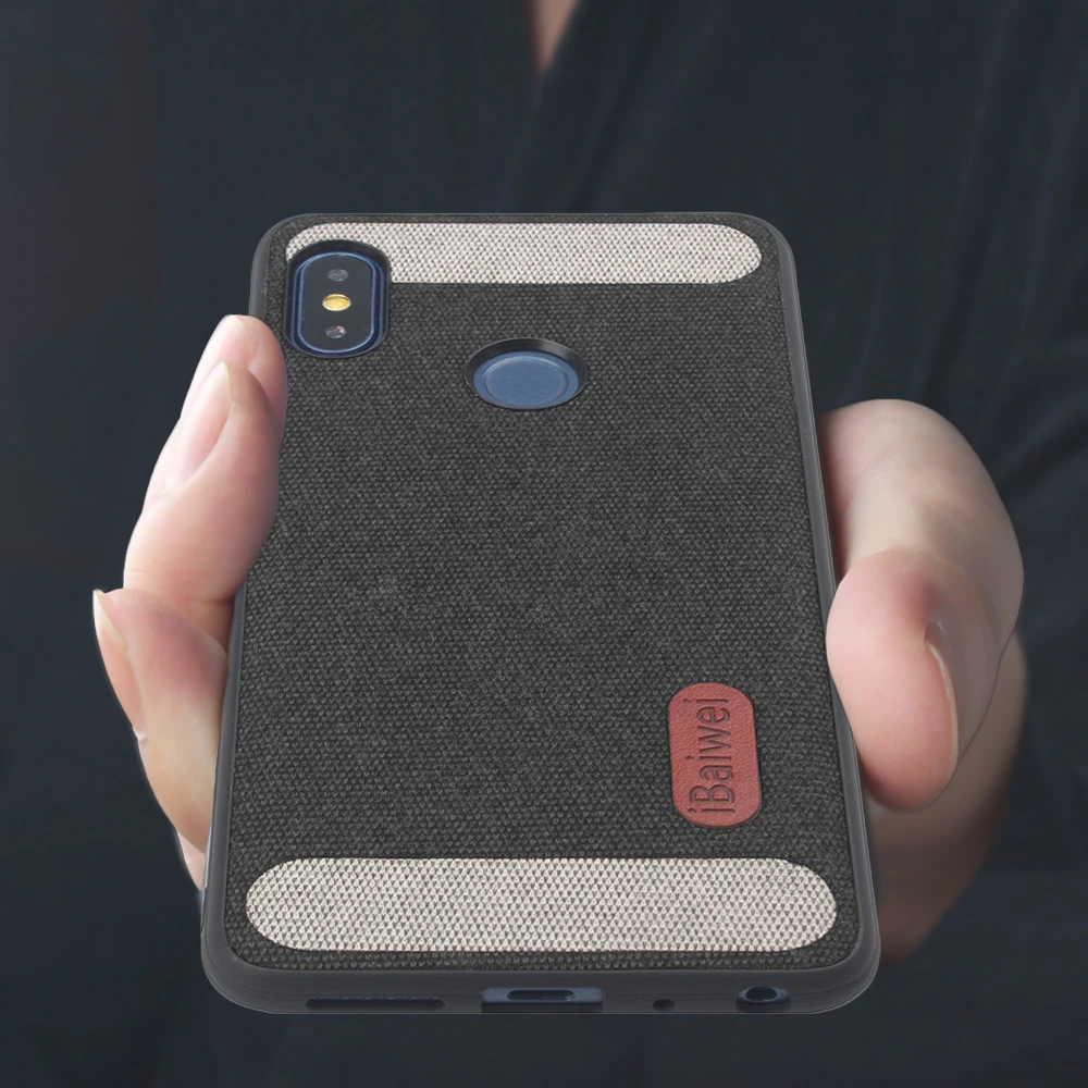 Матерчатый чехол для Xiaomi Redmi Note 7 Pro глобальная версия тканевый мягкий край