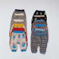 infant knitted pants newborn knit printed trousers baby winter knit tights children sweat pants autumn kids boy girl clothing