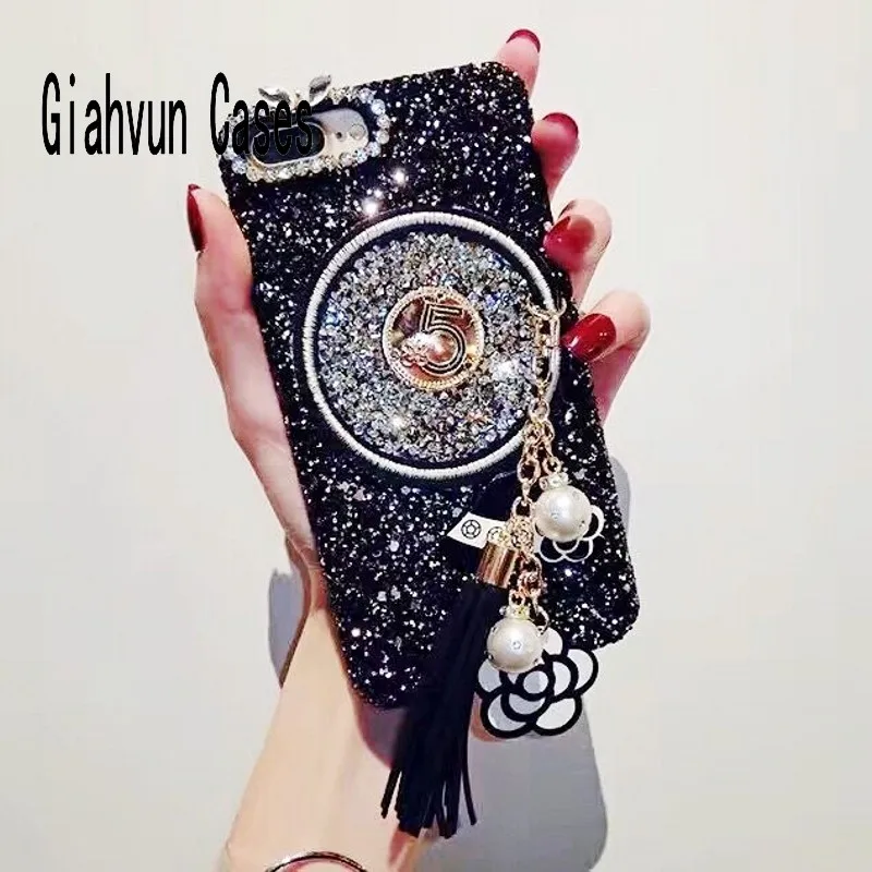 Bling Hat цветок металлы кисточкой чехол для телефона iPhone 14 13 11 12 pro X XR XS MAX 8 8plus 7 6 6S plus