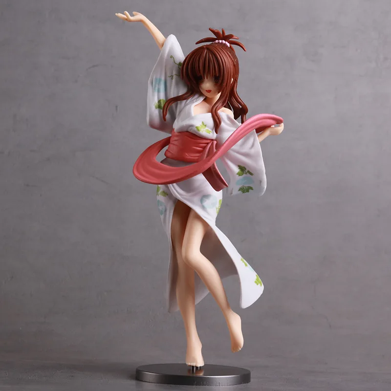 

Anime To Love Ru Darkness Yuuki Mikan Yukata Ver. Sexy PVC Action Figure Collectible Model Toys Doll 20cm