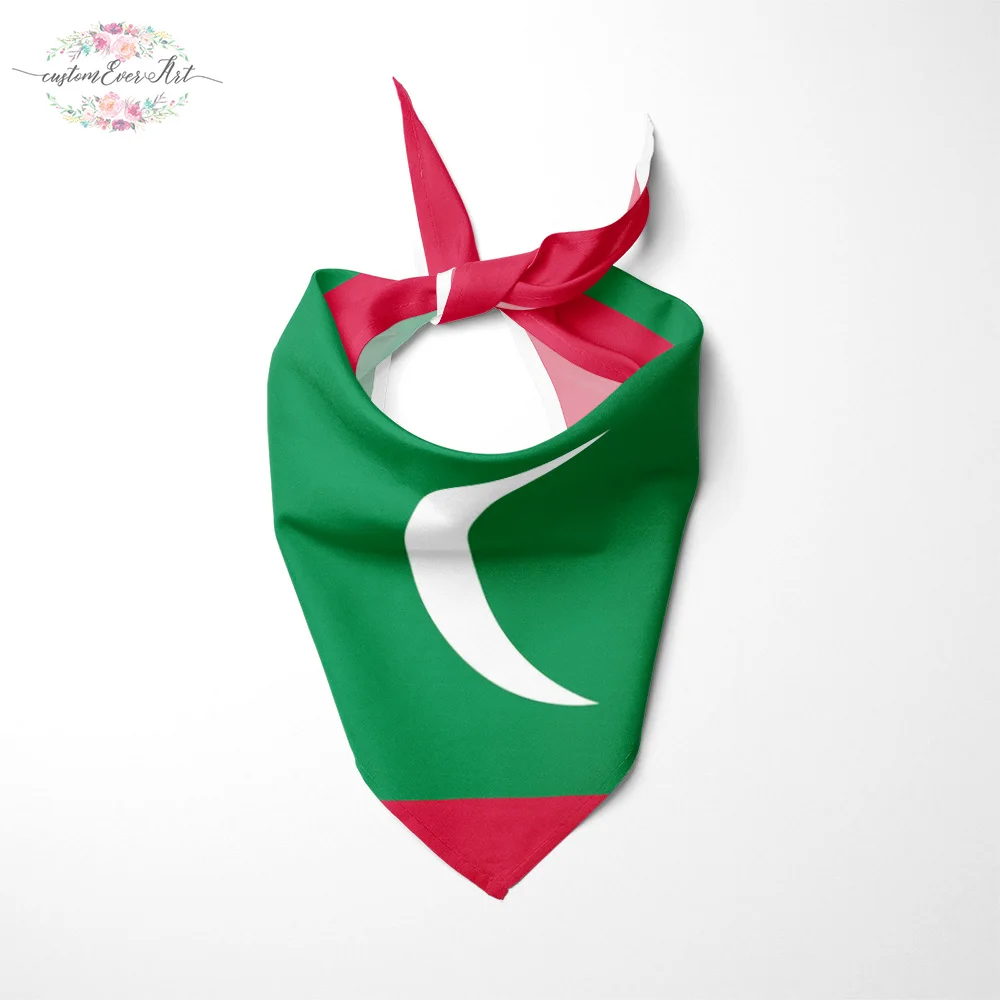 В флаг Мальдив Собака Бандана Большие Ошейники для шарф бандана животных собаки
