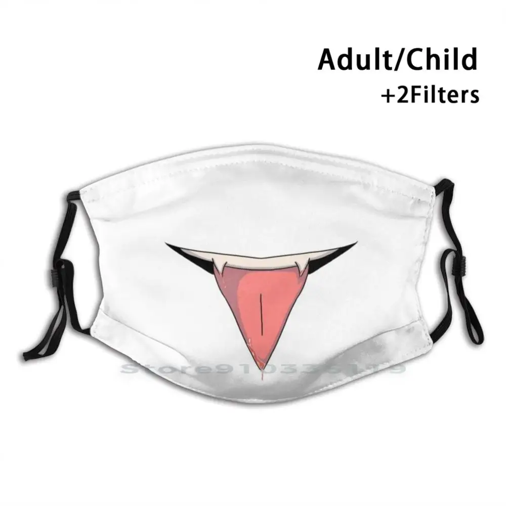 

Vampire Mouth Mouth Adult Kids Washable Funny Face Mask With Filter Vampire Anime Creepy Halloween