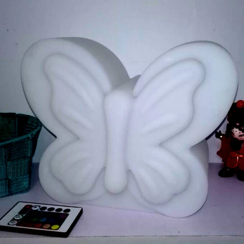 Светодиодные разноцветные настольные лампы в виде романтических бабочек RGB для