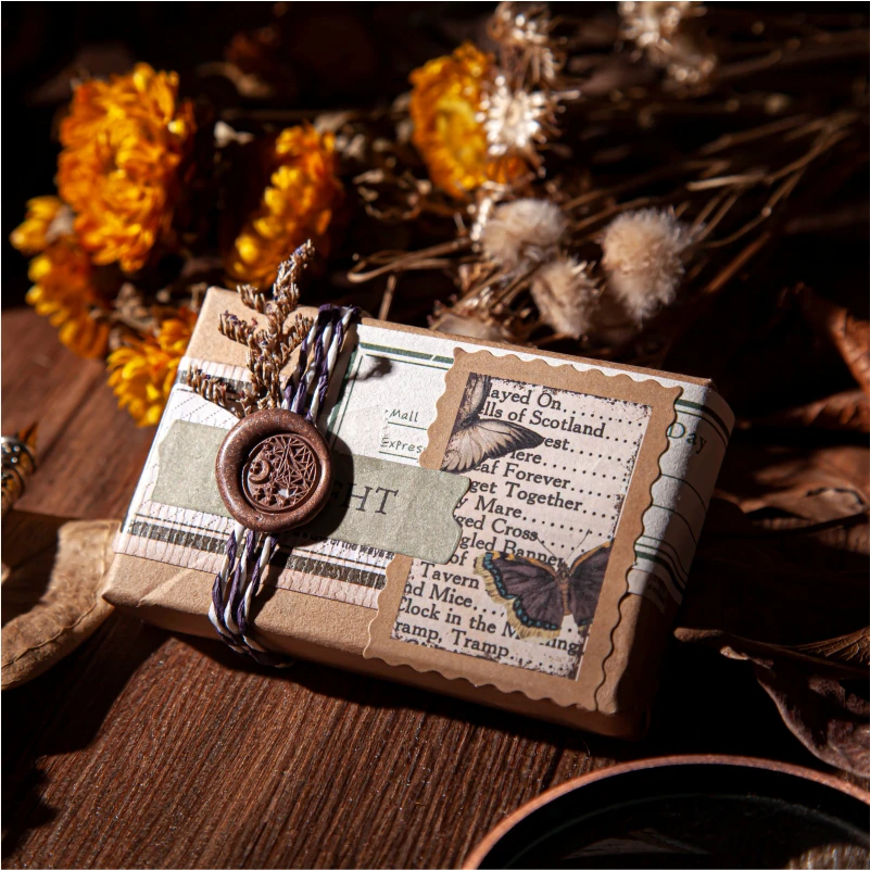 

50PCS Mayan Culture Stamp Sticky Stickers Colorful Paper Decoracion Scrapbooking Stationery School Supplies Sticker Flakes