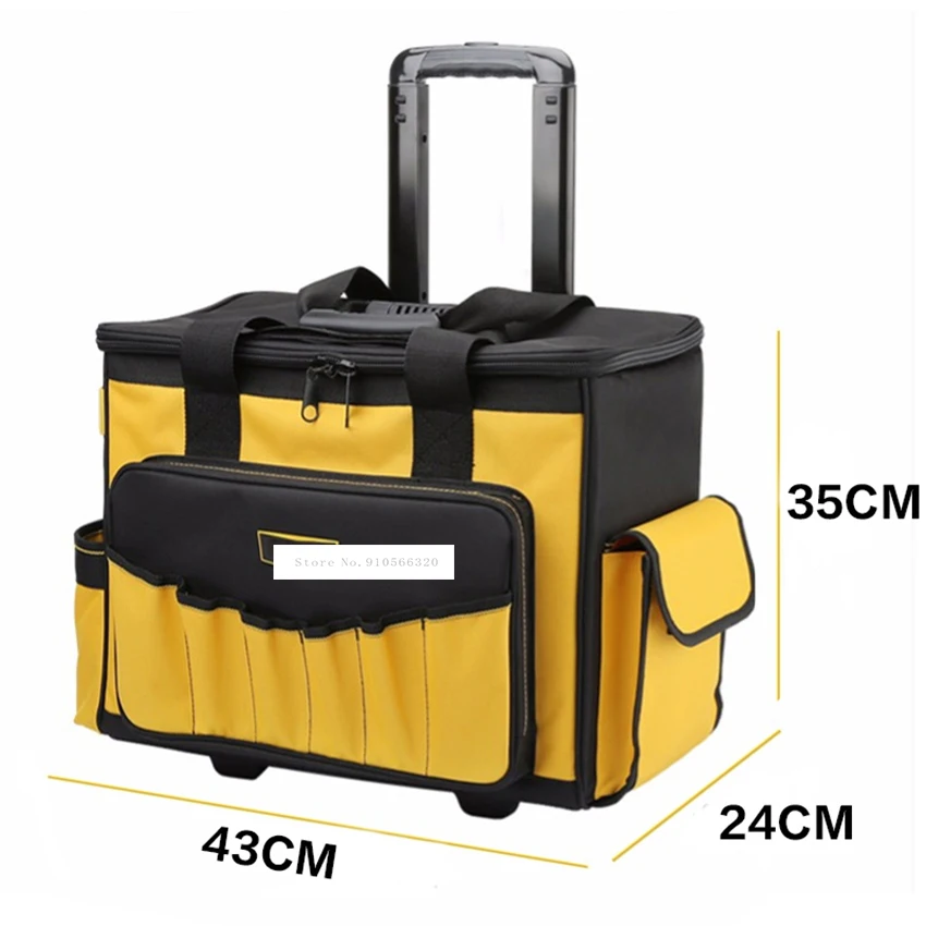 Сумка-тележка для инструментов на колесиках многофункциональная износостойкая