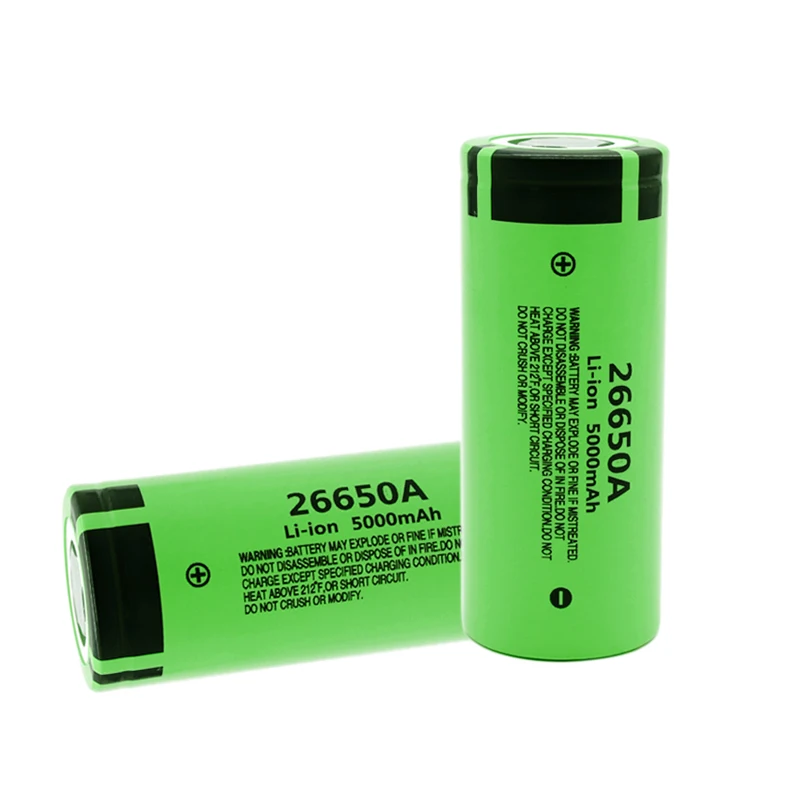 Panasonic Высокая емкость 26650A 26650 5000mAh литиевая батарея для фонарика power Bank литий-ионные аккумуляторные батареи